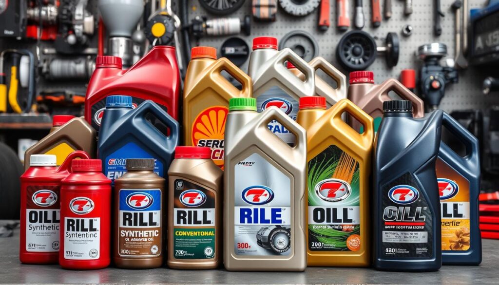 best oil for cars arranged side by side