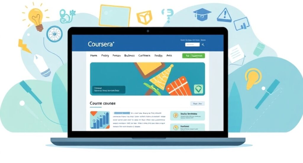 Coursera platform that offer many courses of different type